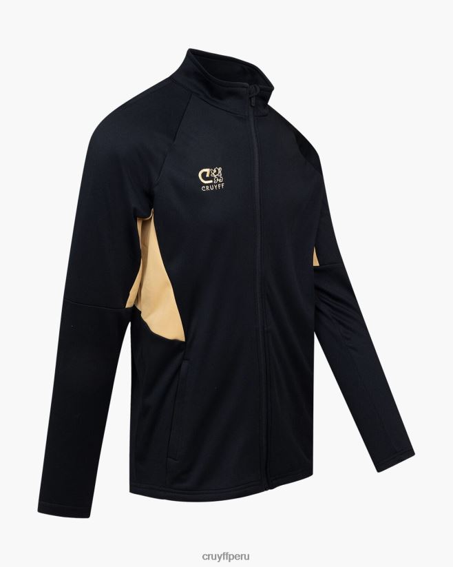 educación física Cruyff traje de giro tecnológico oro negro 42TR20691 hombres trajes