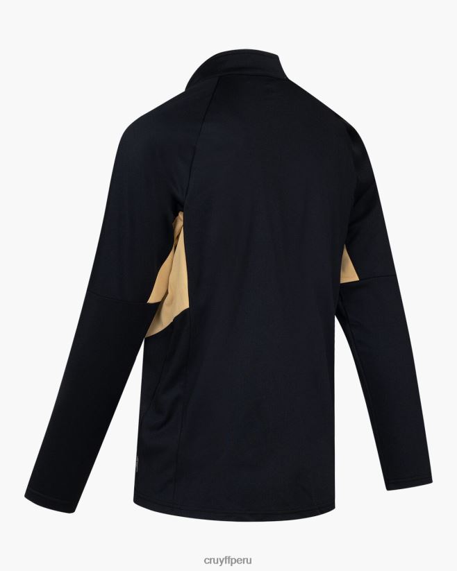 educación física Cruyff traje de giro tecnológico oro negro 42TR20691 hombres trajes