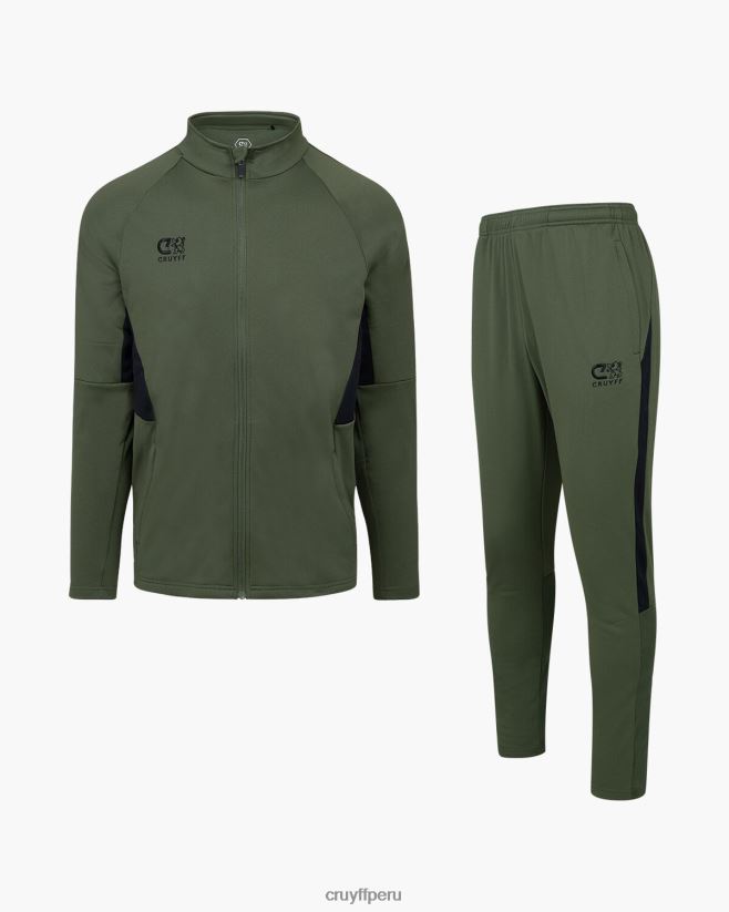 educación física Cruyff traje de giro tecnológico verde/negro 42TR20680 hombres trajes