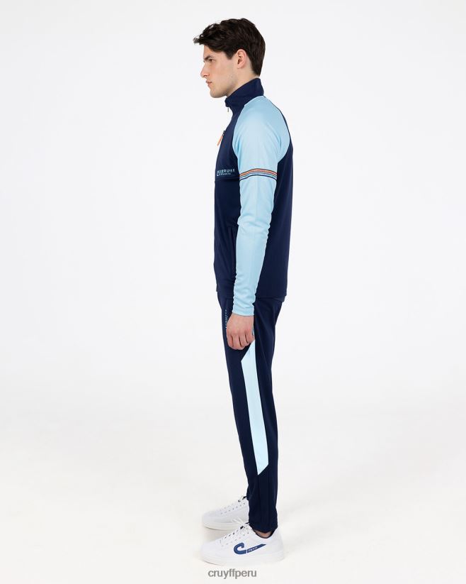 educación física Cruyff traje de pececillo azul real 42TR20253 hombres trajes