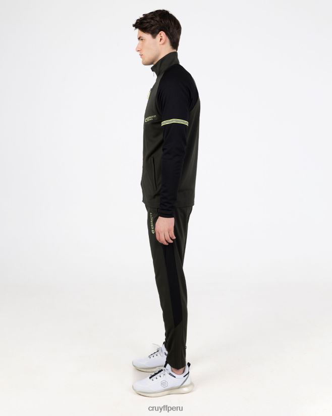 educación física Cruyff traje de pececillo ejercito verde 42TR20251 hombres trajes