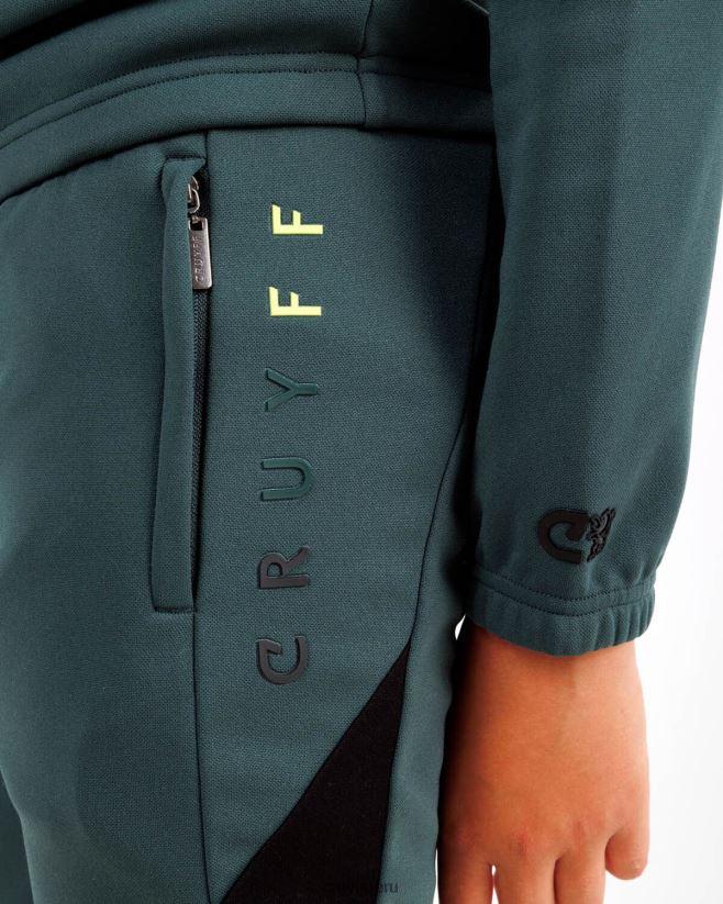 educación física Cruyff traje de plomo verde oscuro 42TR201122 hombres trajes