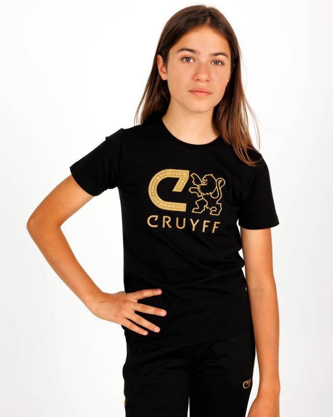 educación física Cruyff camiseta audaz negro 42TR201130 júnior camiseta