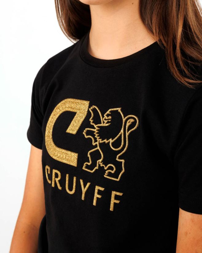 educación física Cruyff camiseta audaz negro 42TR201130 júnior camiseta