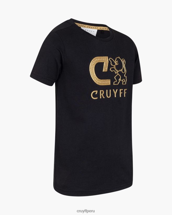 educación física Cruyff camiseta audaz negro 42TR201130 júnior camiseta