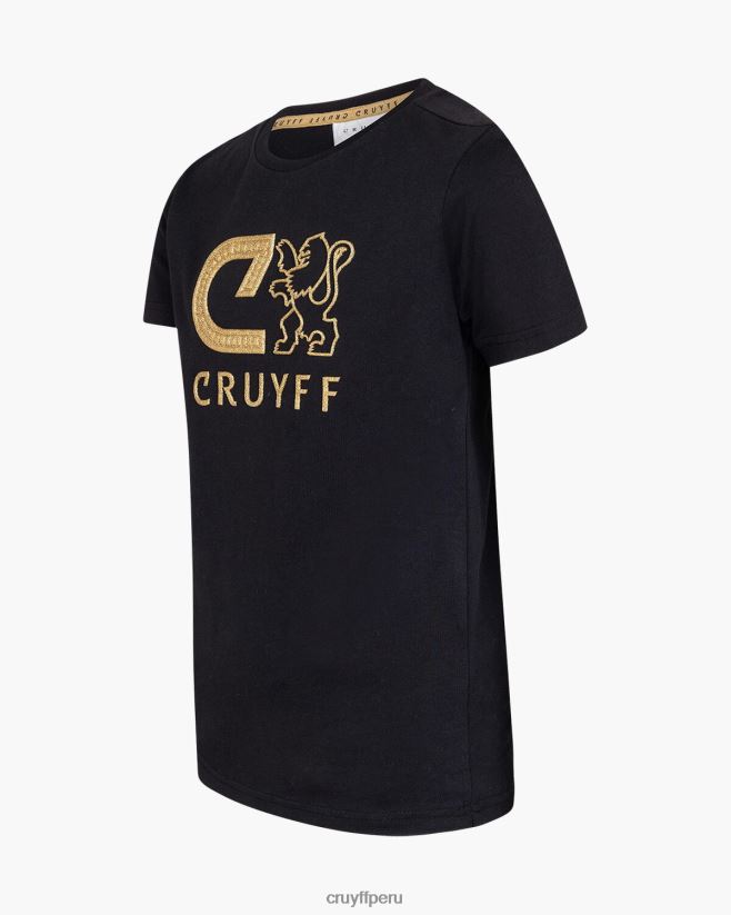 educación física Cruyff camiseta audaz negro 42TR201130 júnior camiseta