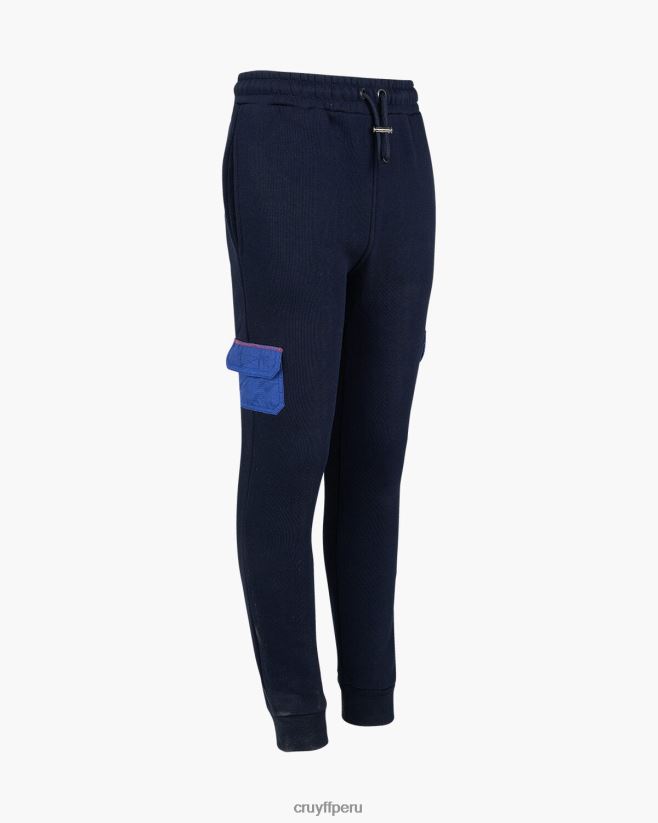 educación física Cruyff pantalón cortapelos Azul marino 42TR201174 júnior pantalones