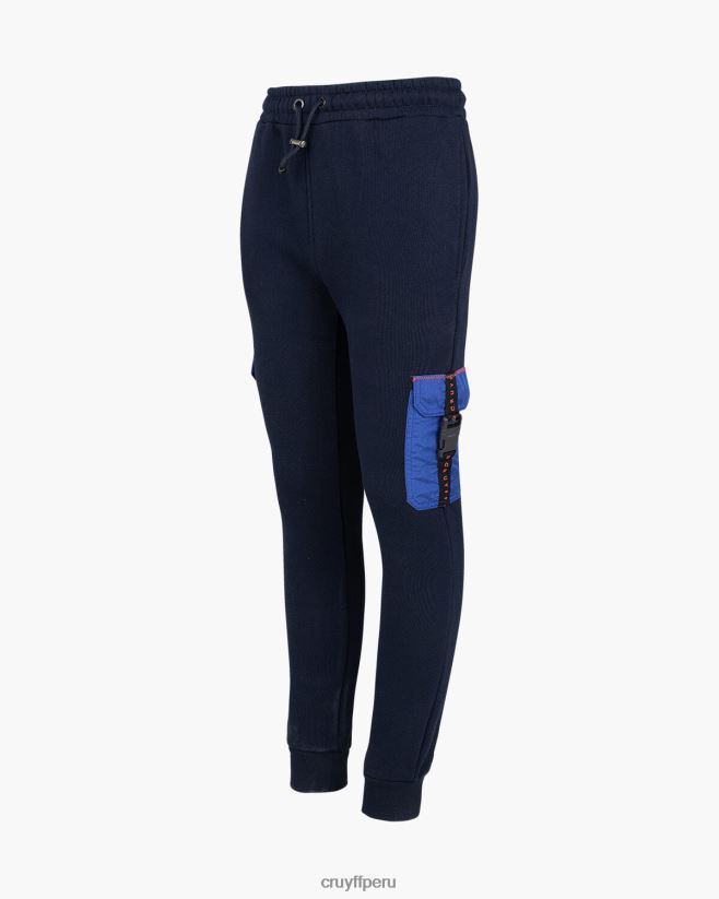 educación física Cruyff pantalón cortapelos Azul marino 42TR201174 júnior pantalones