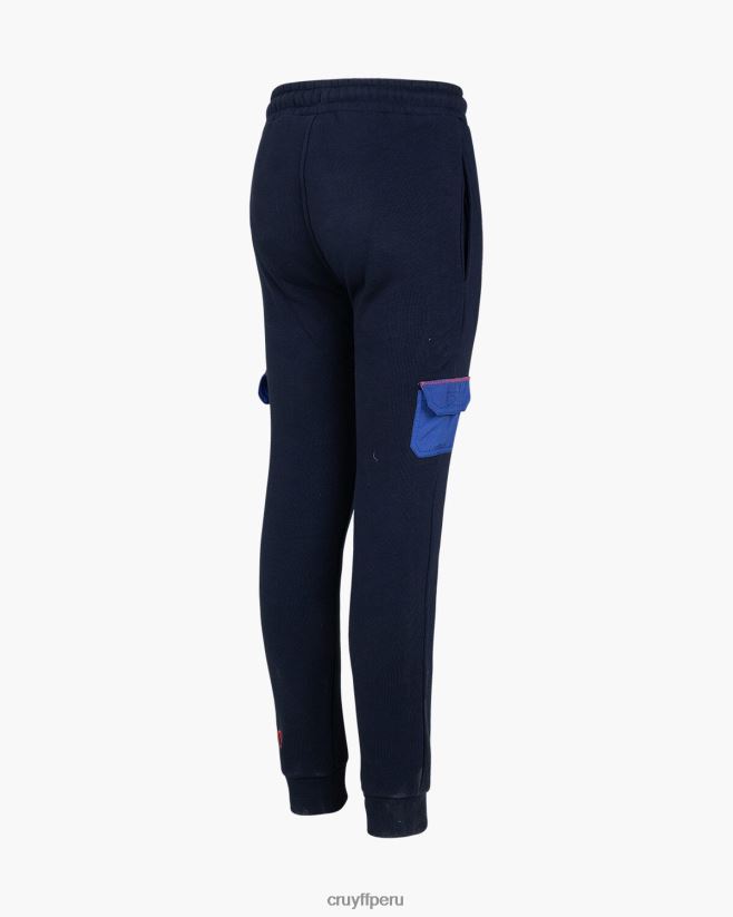 educación física Cruyff pantalón cortapelos Azul marino 42TR201174 júnior pantalones