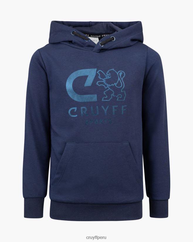 educación física Cruyff hacer sudadera con capucha azul real 42TR201106 júnior sudadera