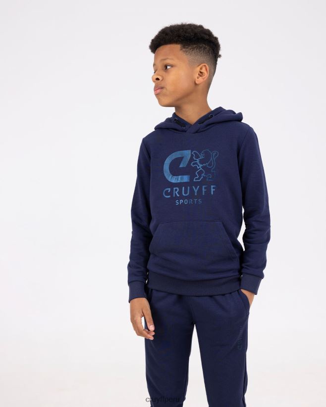 educación física Cruyff hacer sudadera con capucha azul real 42TR201106 júnior sudadera
