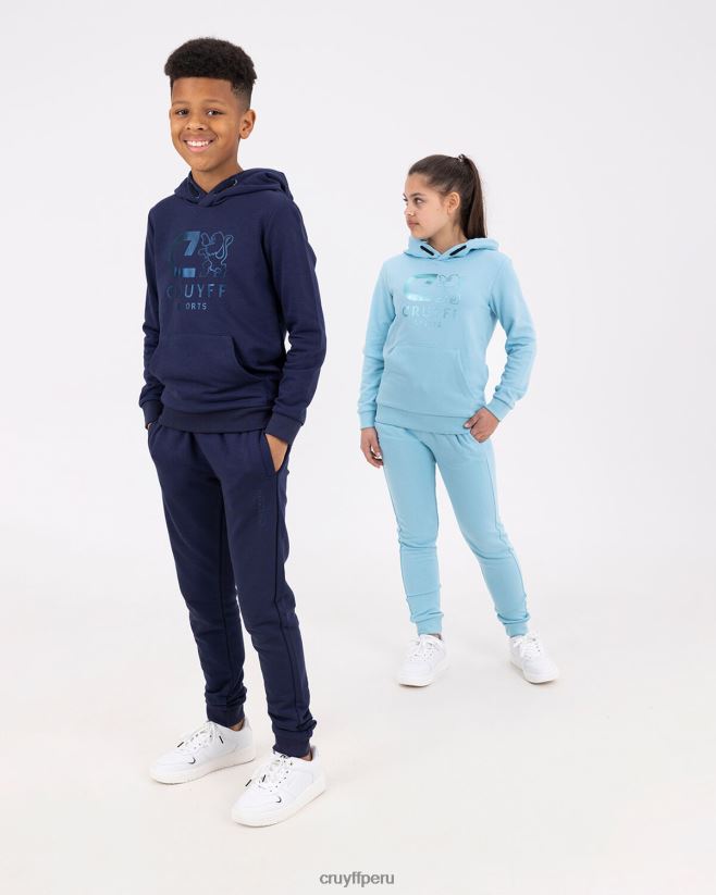 educación física Cruyff hacer sudadera con capucha azul real 42TR201106 júnior sudadera