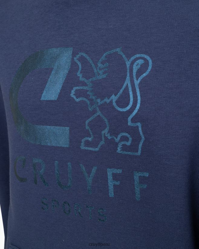 educación física Cruyff hacer sudadera con capucha azul real 42TR201106 júnior sudadera