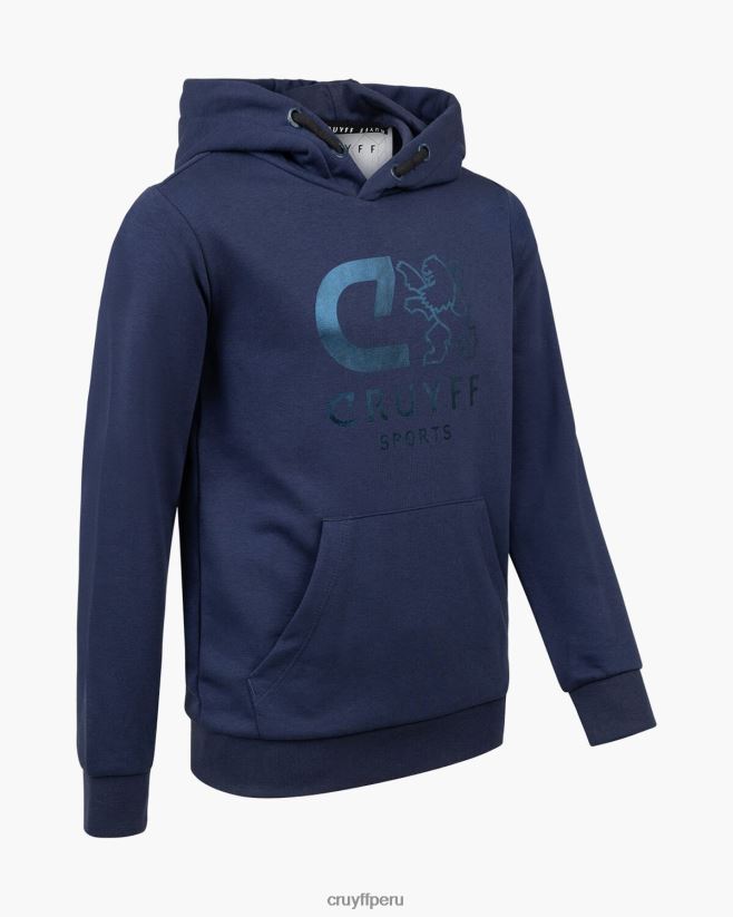 educación física Cruyff hacer sudadera con capucha azul real 42TR201106 júnior sudadera