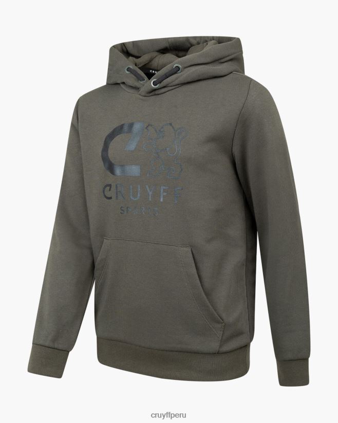 educación física Cruyff hacer sudadera con capucha ejercito verde 42TR201105 júnior sudadera