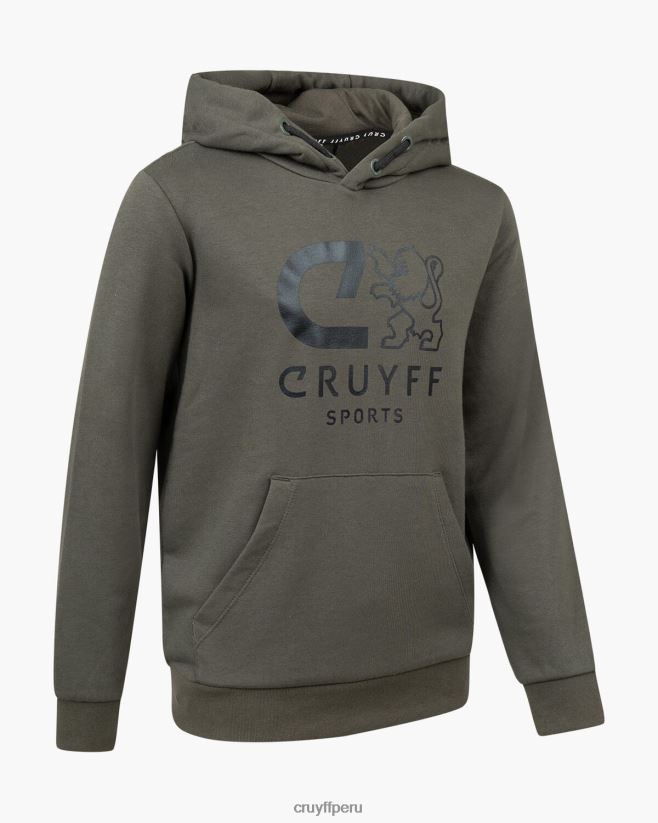 educación física Cruyff hacer sudadera con capucha ejercito verde 42TR201105 júnior sudadera