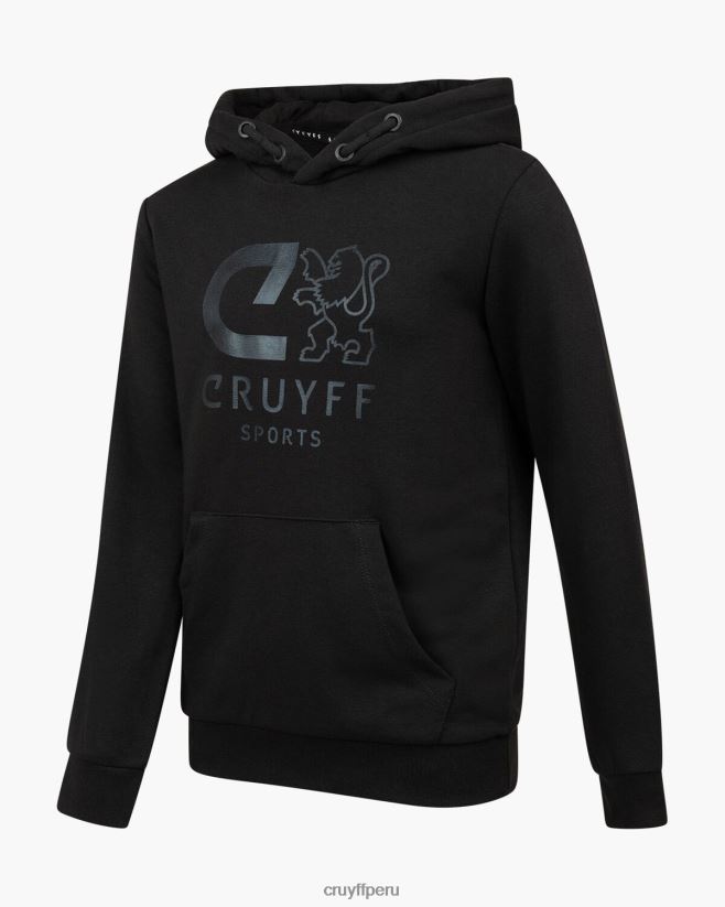 educación física Cruyff hacer sudadera con capucha negro 42TR201114 júnior sudadera