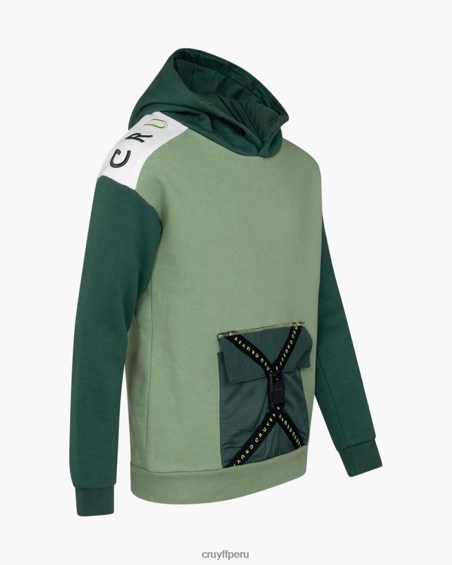 educación física Cruyff sudadera con capucha verde 42TR201173 júnior sudadera