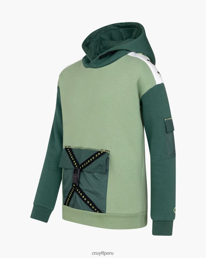 educación física Cruyff sudadera con capucha verde 42TR201173 júnior sudadera