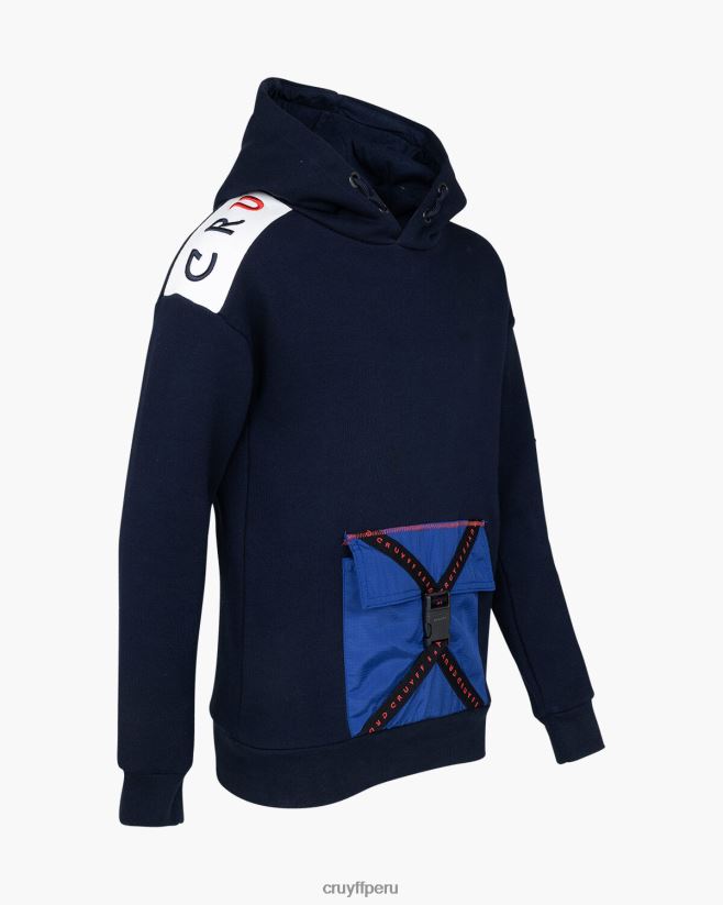 educación física Cruyff capucha de traje de podadoras Azul marino 42TR201162 júnior trajes