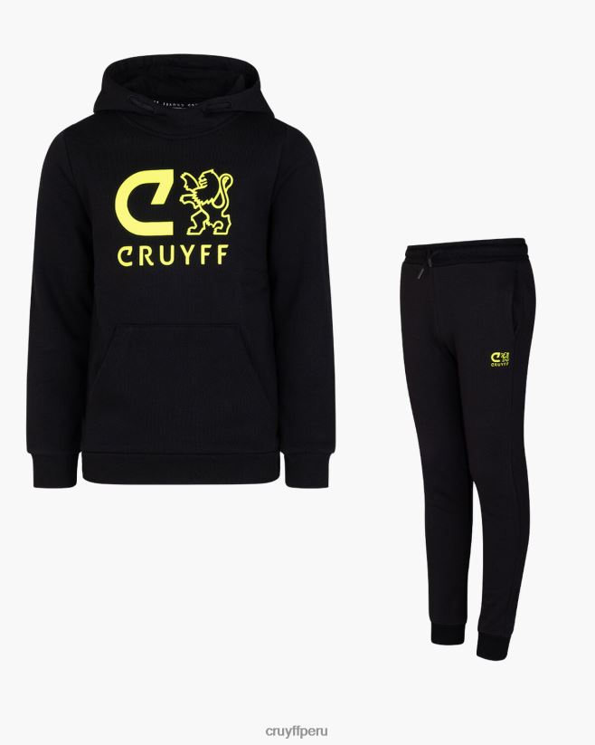 educación física Cruyff hacer traje amarillo negro 42TR201161 júnior trajes
