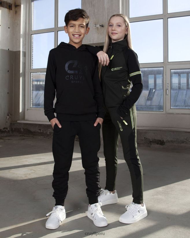 educación física Cruyff hacer traje negro 42TR201120 júnior trajes