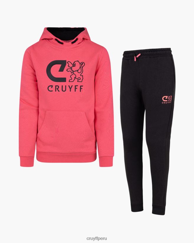 educación física Cruyff hacer traje rosa/negro 42TR201183 júnior trajes