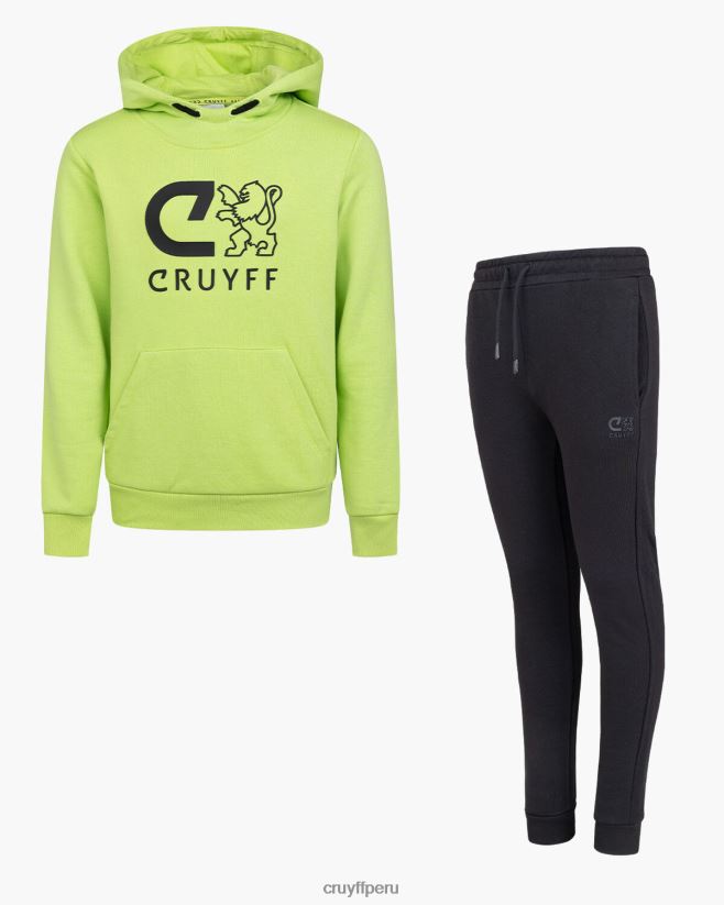 educación física Cruyff hacer traje verde/negro 42TR201143 júnior trajes