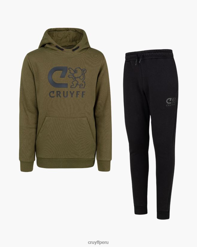 educación física Cruyff hacer traje verde/negro 42TR201184 júnior trajes