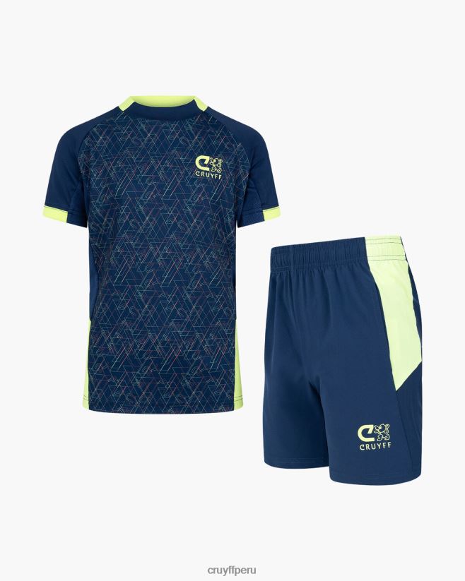 educación física Cruyff traje de carrera azul marino/amarillo 42TR201194 júnior trajes