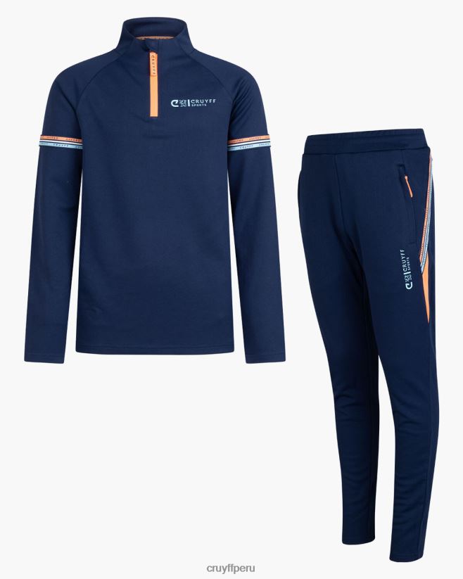 educación física Cruyff traje de diapositivas azul real 42TR201115 júnior trajes