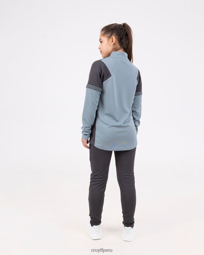 educación física Cruyff traje de diapositivas gris azulado 42TR201117 júnior trajes