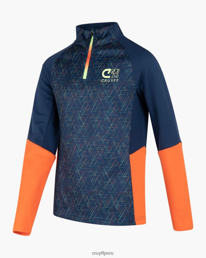 educación física Cruyff traje de esquina azul marino/naranja 42TR201200 júnior trajes