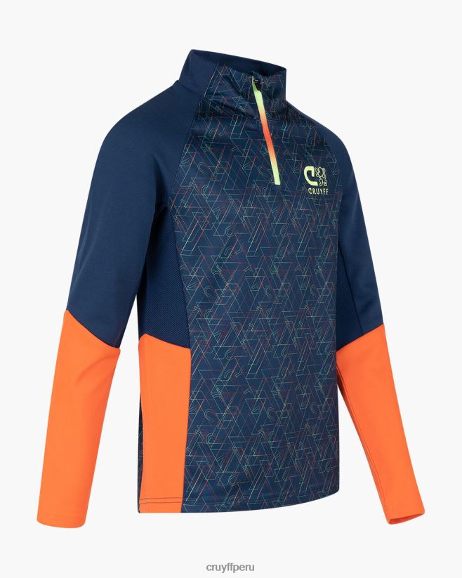 educación física Cruyff traje de esquina azul marino/naranja 42TR201200 júnior trajes