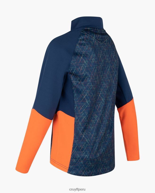 educación física Cruyff traje de esquina azul marino/naranja 42TR201200 júnior trajes