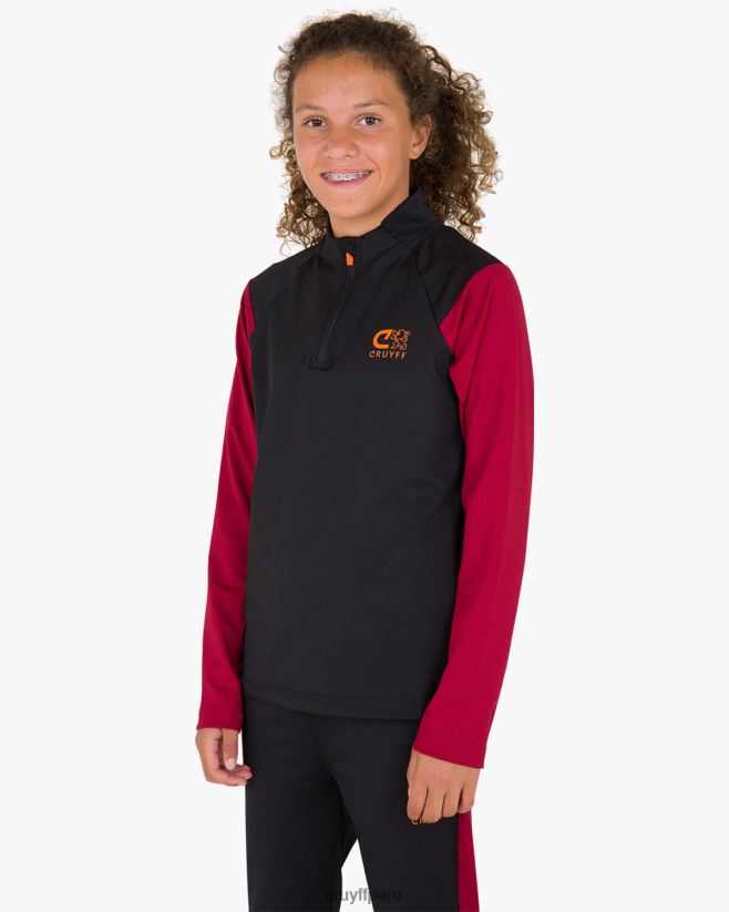 educación física Cruyff traje de esquina negro/rojo 42TR201326 júnior trajes