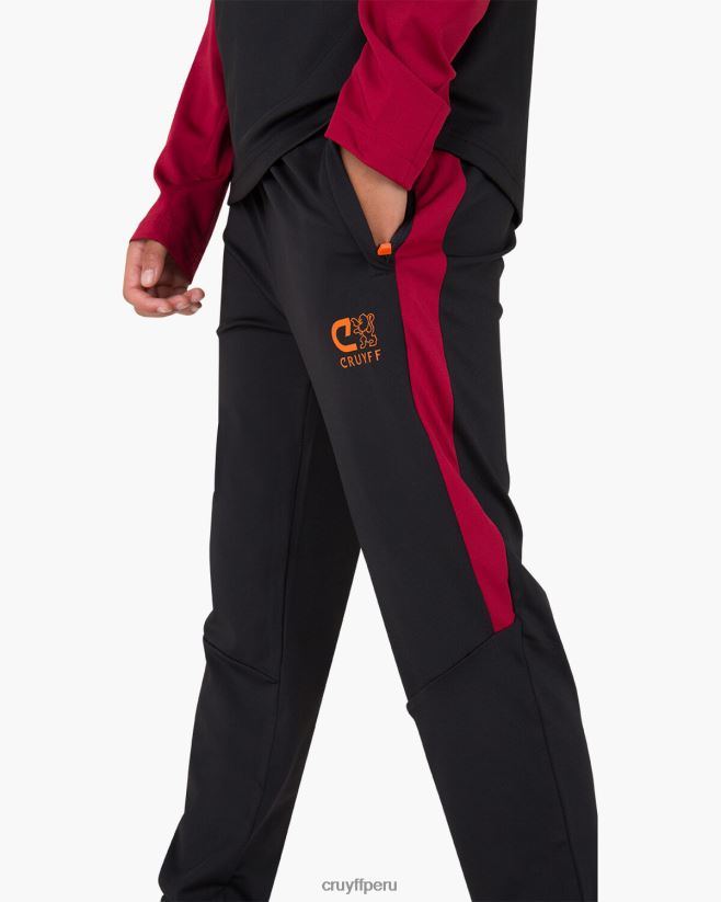 educación física Cruyff traje de esquina negro/rojo 42TR201326 júnior trajes