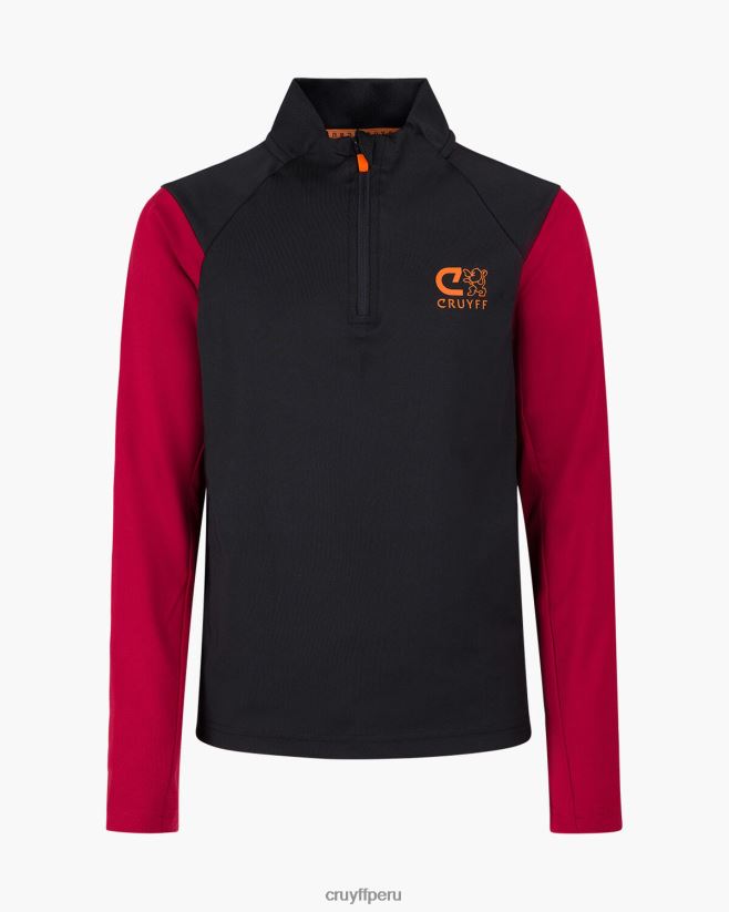 educación física Cruyff traje de esquina negro/rojo 42TR201326 júnior trajes