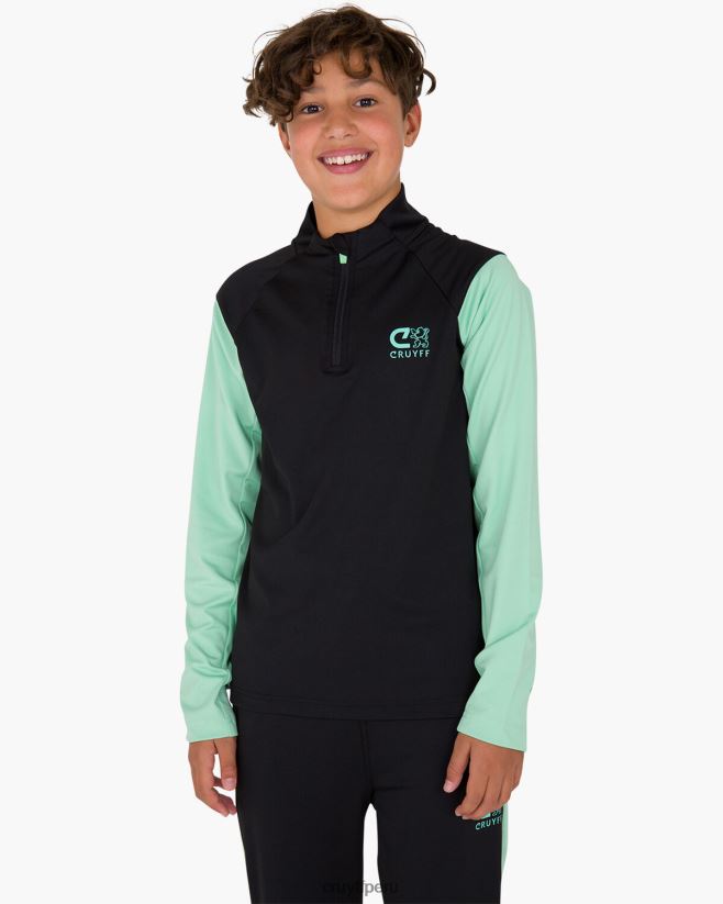 educación física Cruyff traje de esquina verde negro 42TR201328 júnior trajes