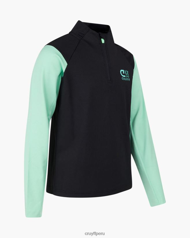 educación física Cruyff traje de esquina verde negro 42TR201328 júnior trajes