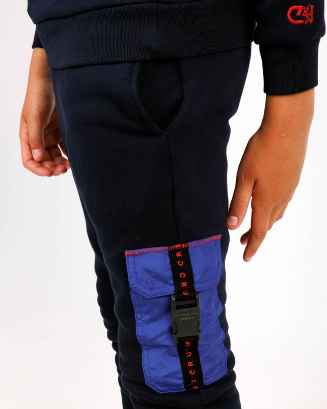 educación física Cruyff traje de podadoras cuello redondo Azul marino 42TR201157 júnior trajes