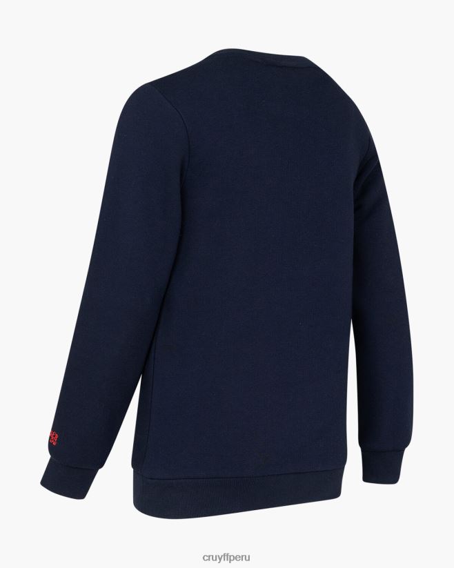 educación física Cruyff traje de podadoras cuello redondo Azul marino 42TR201157 júnior trajes