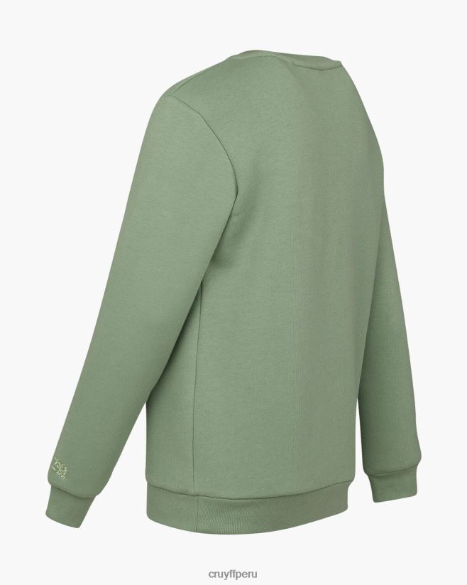 educación física Cruyff traje de podadoras cuello redondo verde 42TR201158 júnior trajes