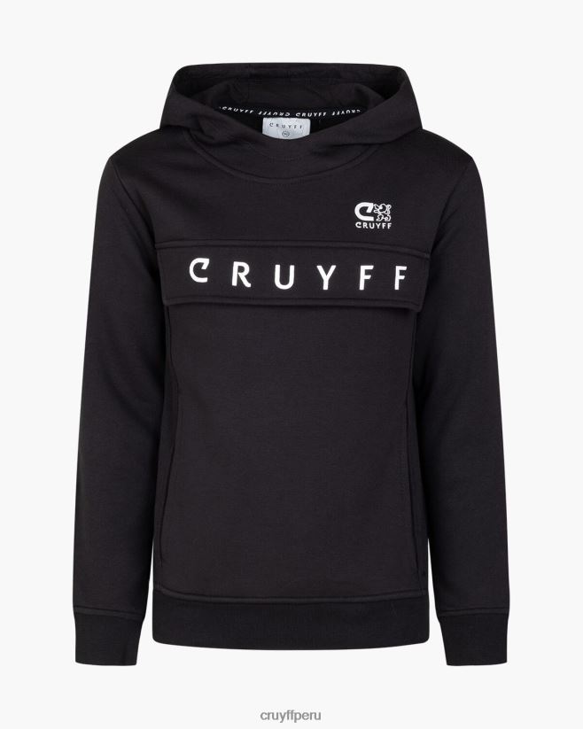 educación física Cruyff traje ranka negro/plata 42TR201154 júnior trajes