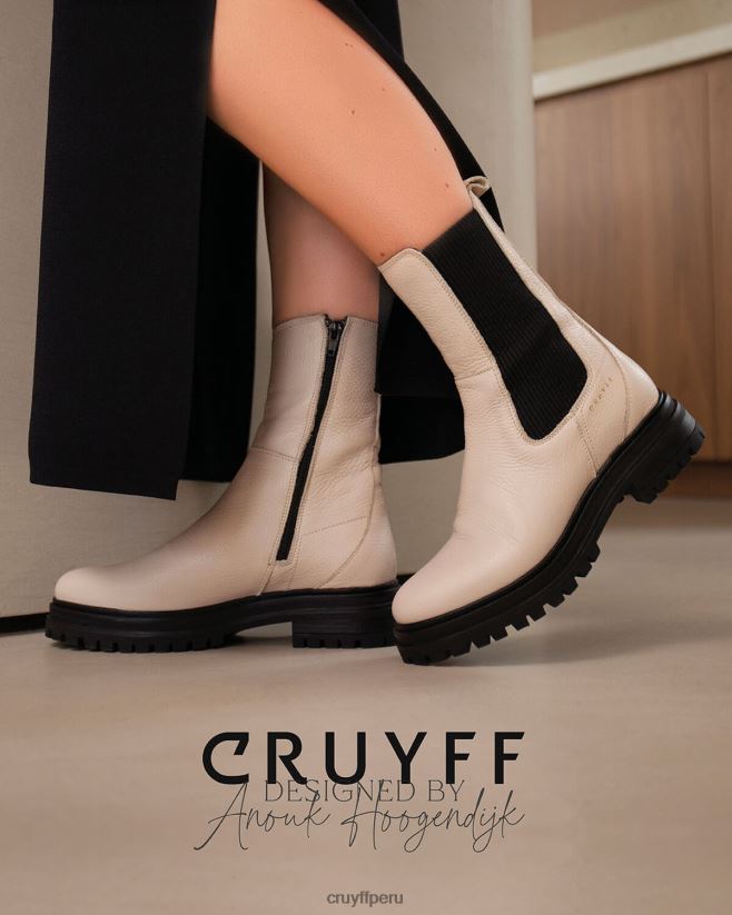 educación física Cruyff apolo chelsea crema 42TR201030 mujer botas