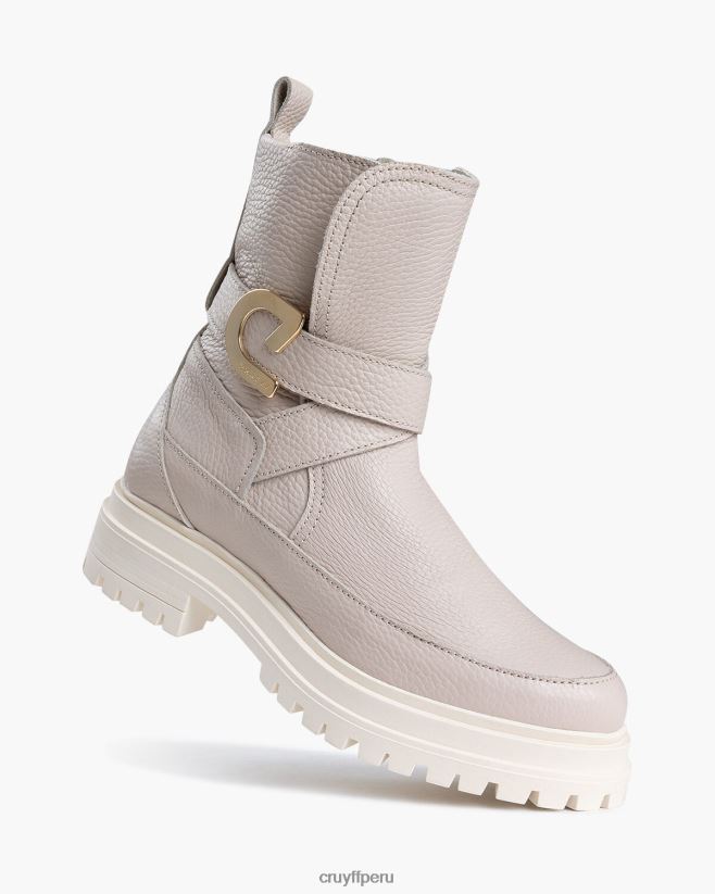 educación física Cruyff correa negra crema 42TR201015 mujer botas