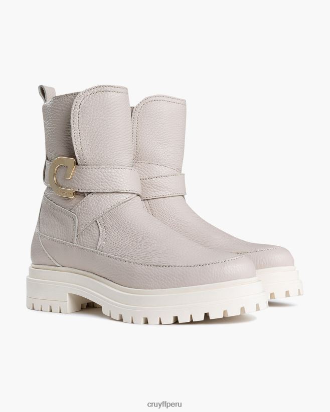 educación física Cruyff correa negra crema 42TR201015 mujer botas