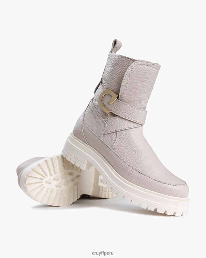 educación física Cruyff correa negra crema 42TR201015 mujer botas