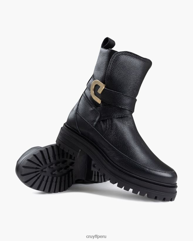 educación física Cruyff correa negra negro 42TR201016 mujer botas