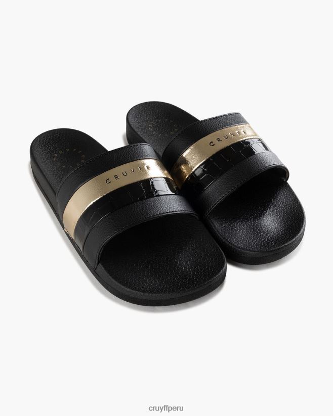 educación física Cruyff aqua copa bcn oro negro 42TR20947 mujer diapositivas